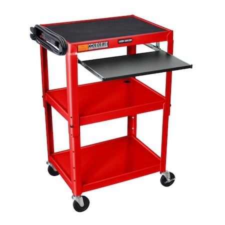 Luxor Steel, 300 lbs Load Capacity, 24-42 in L, 24 in W, 24 - 42 in H UCMT1KBDL-RB